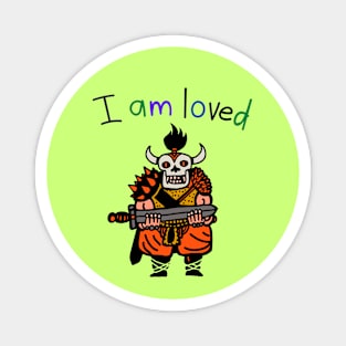 I Am Loved Samurai Warrior Magnet